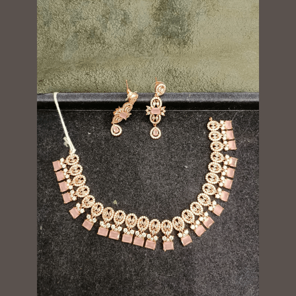 American Diamond  Neckless Set With Earring Collection