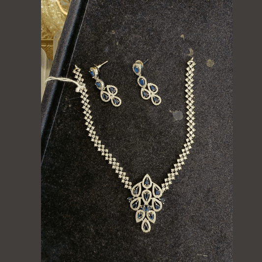 American Diamond  Neckless Set With Earring Collection