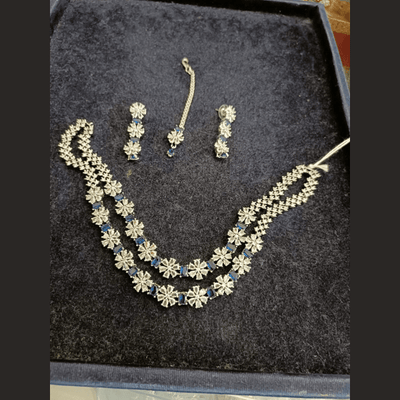American Diamond  Neckless Set With Earring Collection