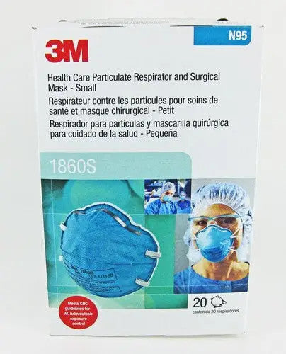 3M 1860S N95 Particulate Respirator Surgical Mask, Small Size 20/Box
