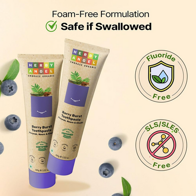 Herby Angel Baby Toothpaste Berry Burst - Herbal Kids