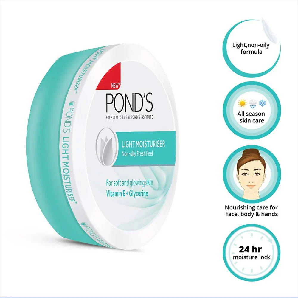 Pond's Light Moisturiser With Vitamin E +Glycerine - 197 ml