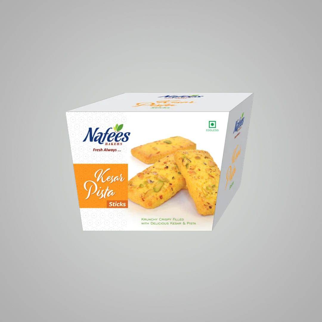 Nafees Kesar Pista Sticks Cookies - 200 gms