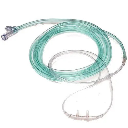 Nasal Cannula ETCO2 Sampling Simultaneous O2 CO2 & O2 Lines, 3 Channel Safety Tubing 10' Length