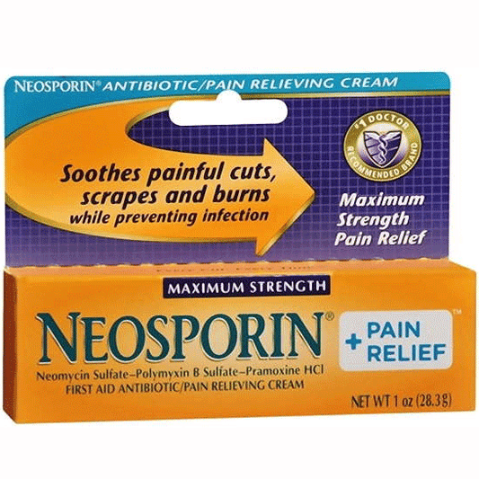 Neosporin Maximum Strength + Pain Relief Antibiotic Cream 1 oz