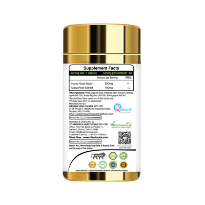 Horny Goat Weed with Maca Root Extract Supports Strength, Stamina & Performance