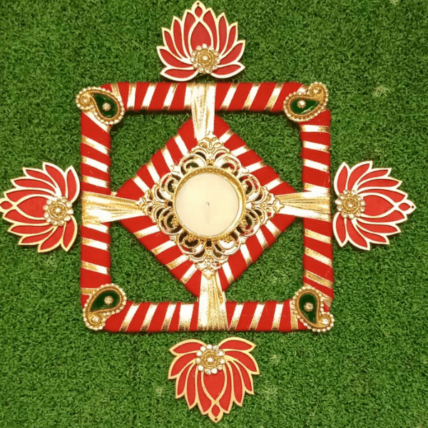 Lotus Rangoli Decoration