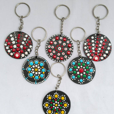 Hand Made Key Chains Set Of 4