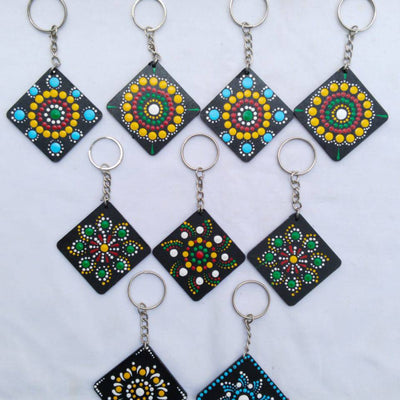 Hand Made Key Chains Set Of 4