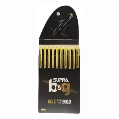 Supra B&G 0.7mm Ball Point Pen Card Pack | Black Ink, Set Of 10
