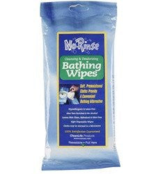 No Rinse Bathing Wipes - 8 Towelettes