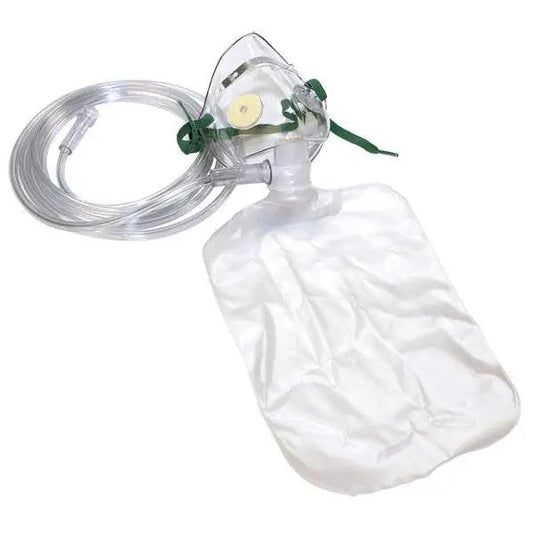 Pediatric Oxygen Mask Non-Rebreather Style with 7 foot tubing and Safety Vent
