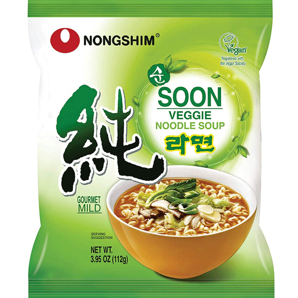 Nongshim Soon Veggie Ramyun Noodles - 112gm