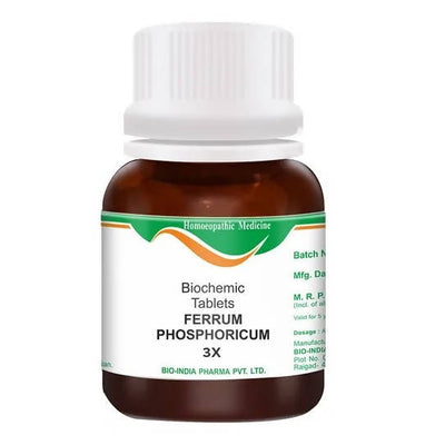 Bio India Homeopathy Ferrum Phosphoricum Biochemic Tablets