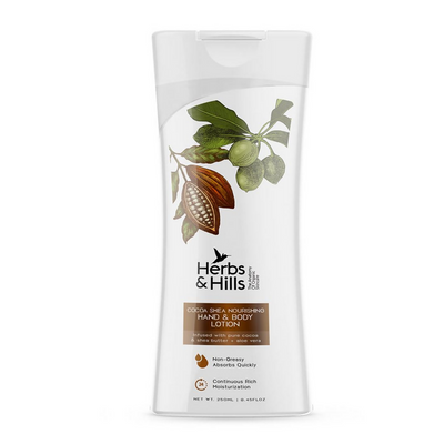 Herbs & Hills Hand & Body Lotion (Cocoa & Shea)