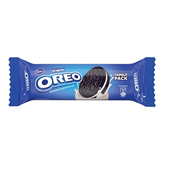 Cadbury  Original Oreo Vanilla Cream Biscuit, 120gm