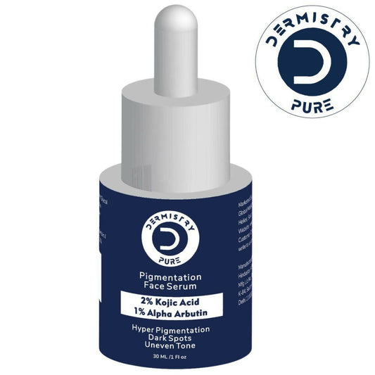 Dermistry Pure 2% Kojic Acid 1% Alpha Arbutin Instant Glowing Bright Light Pigmentation Spots Serum