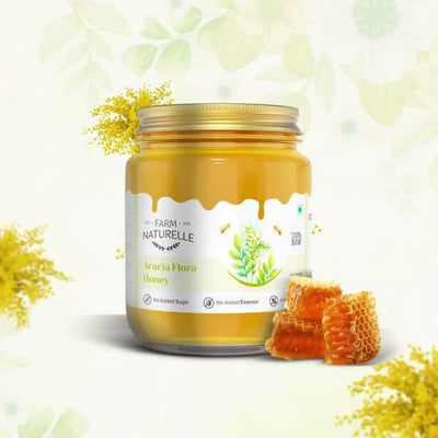 Farm Naturelle Acacia Honey - Raw, Natural, and Unprocessed Forest Honey