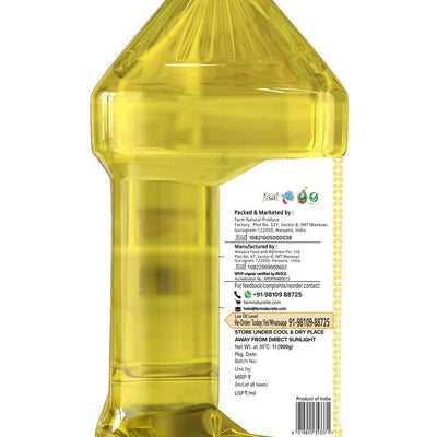 Farm Naturelle Organic Virgin Cold Pressed Sunflower Oil