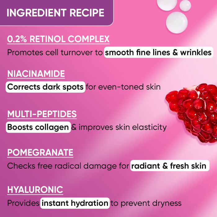 Dot & Key 0.2% Retinol Complex Face Serum With Niacinamide & Multi-Peptides - Beginner-Friendly