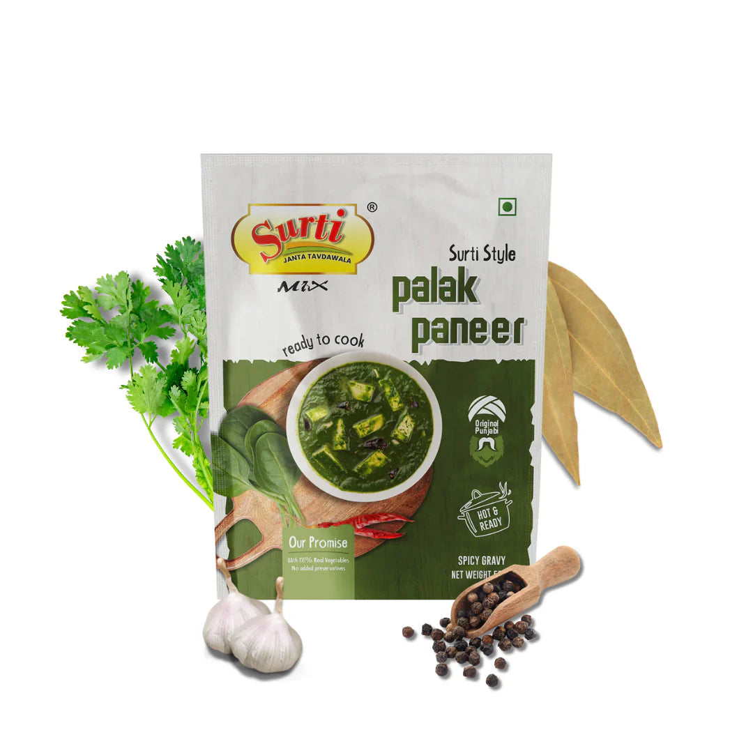 Surtimix Palak Paneer Punjabi Sabji Gravy Masala | Ready To Eat 160 gms