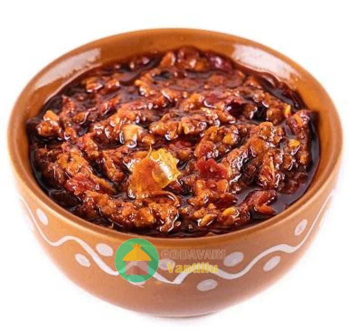 Godavari Vantillu Pandumirchi Pickle  -  500 gms