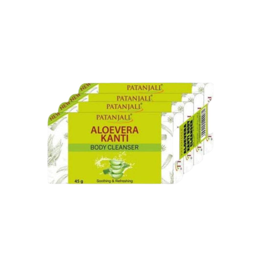 Patanjali Aloevera Kanti Body Cleanser- Pack of 4 - 180 gms
