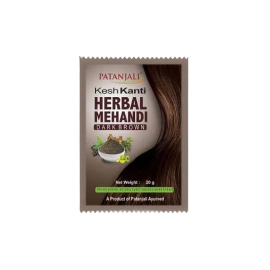 Patanjali Kesh Kanti Herbal Mehandi (Dark Brown) - 20 gms
