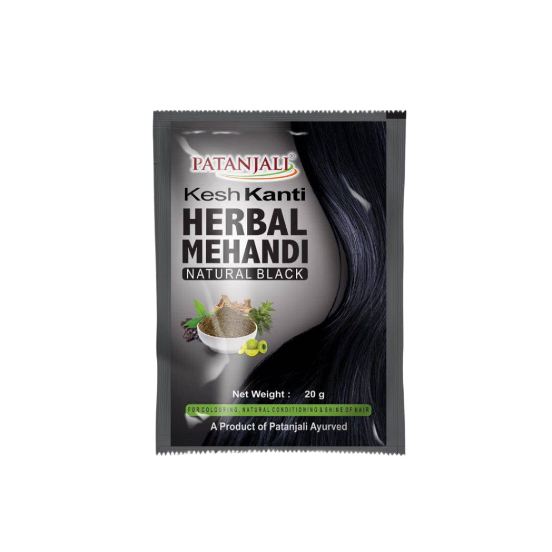 Patanjali Kesh Kanti Herbal Mehandi (Natural Black) - 20 gms