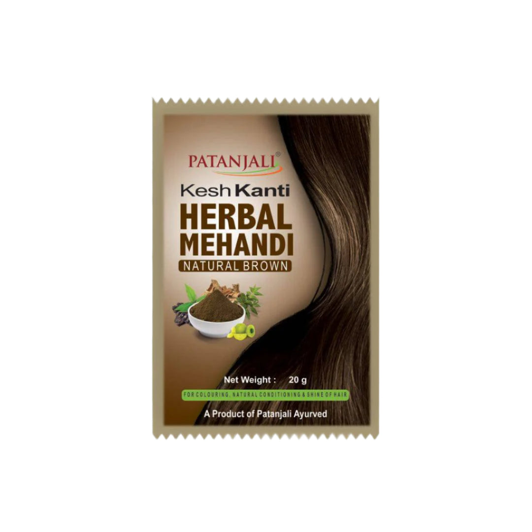 Patanjali Kesh Kanti Herbal Mehandi (Natural Brown) - 20 gms