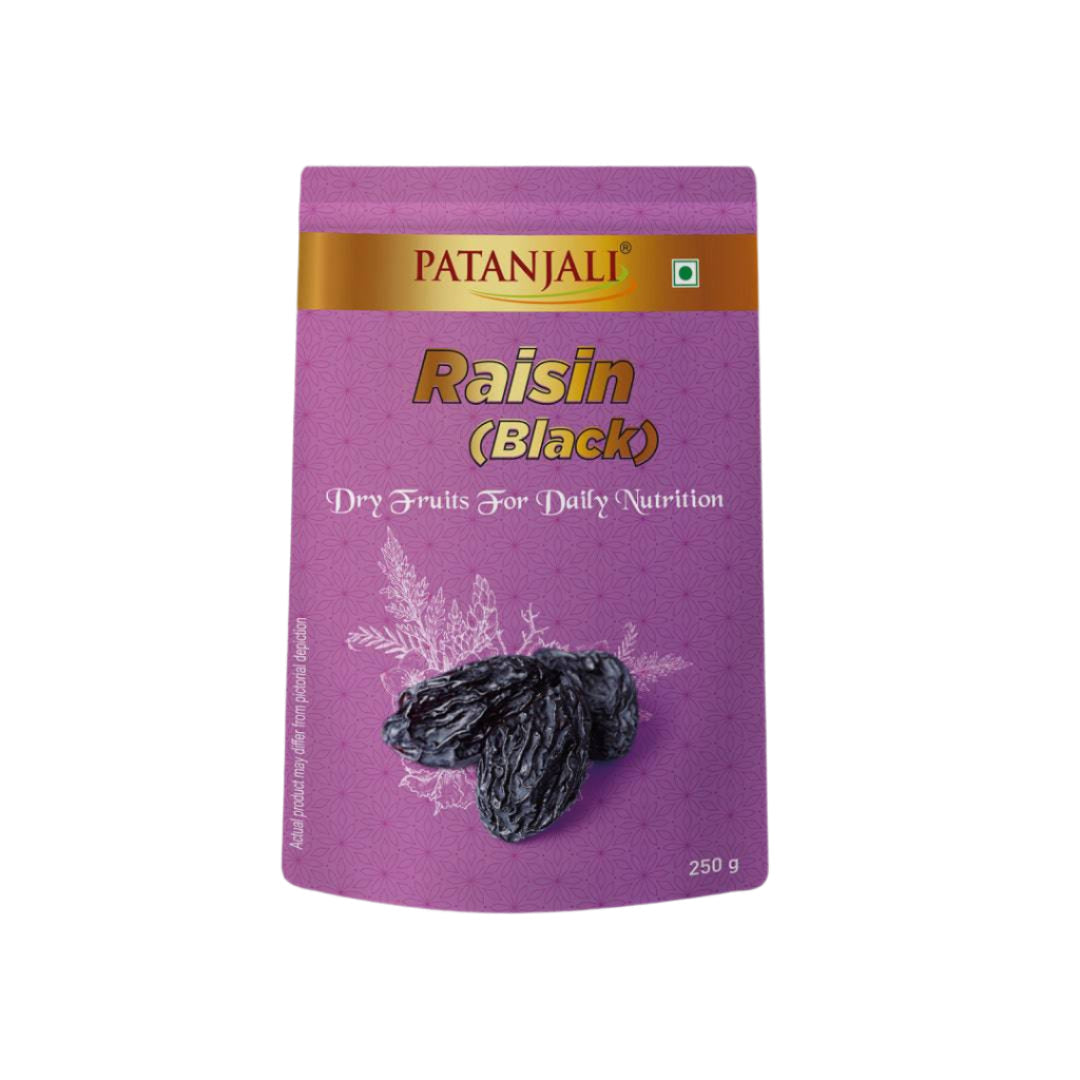 Patanjali Raisins Black (Kishmish Kali) - 250 gms