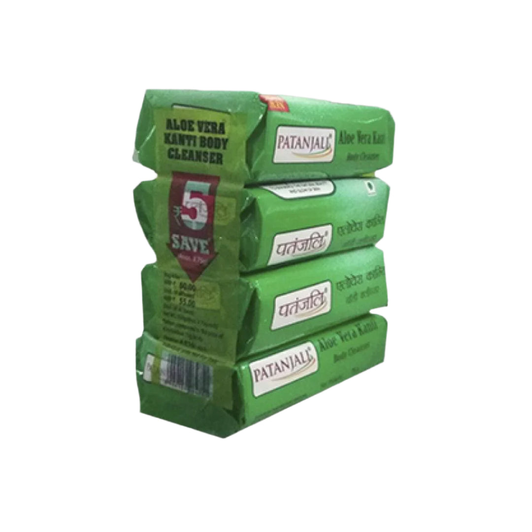 Patanjali Aloevera Kanti Body Cleanser-(4x1) 75 G - 300 gms