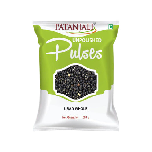 Patanjali Unpolished Urad Whole - 500 gms