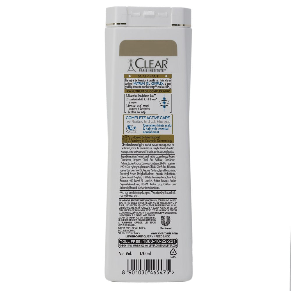 Clear Complete Active Care Anti Dandruff Shampoo (170 ml)