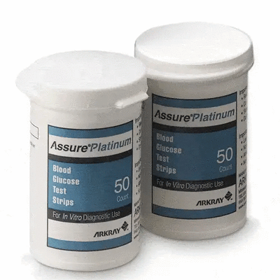 Assure Platinum Blood Glucose Test Strips, 50/Box