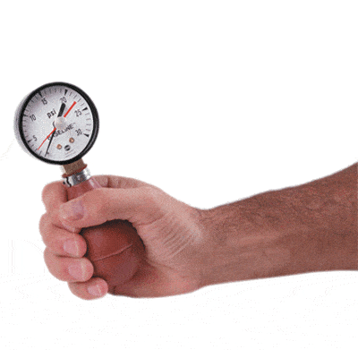 Pneumatic Squeeze Bulb Hand Dynamometer with Reset