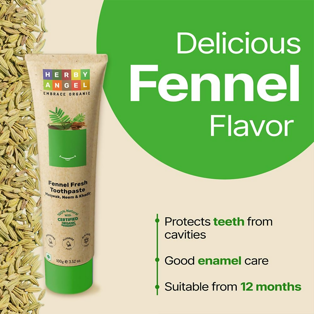 Herby Angel Baby Toothpaste For Strong Teeth