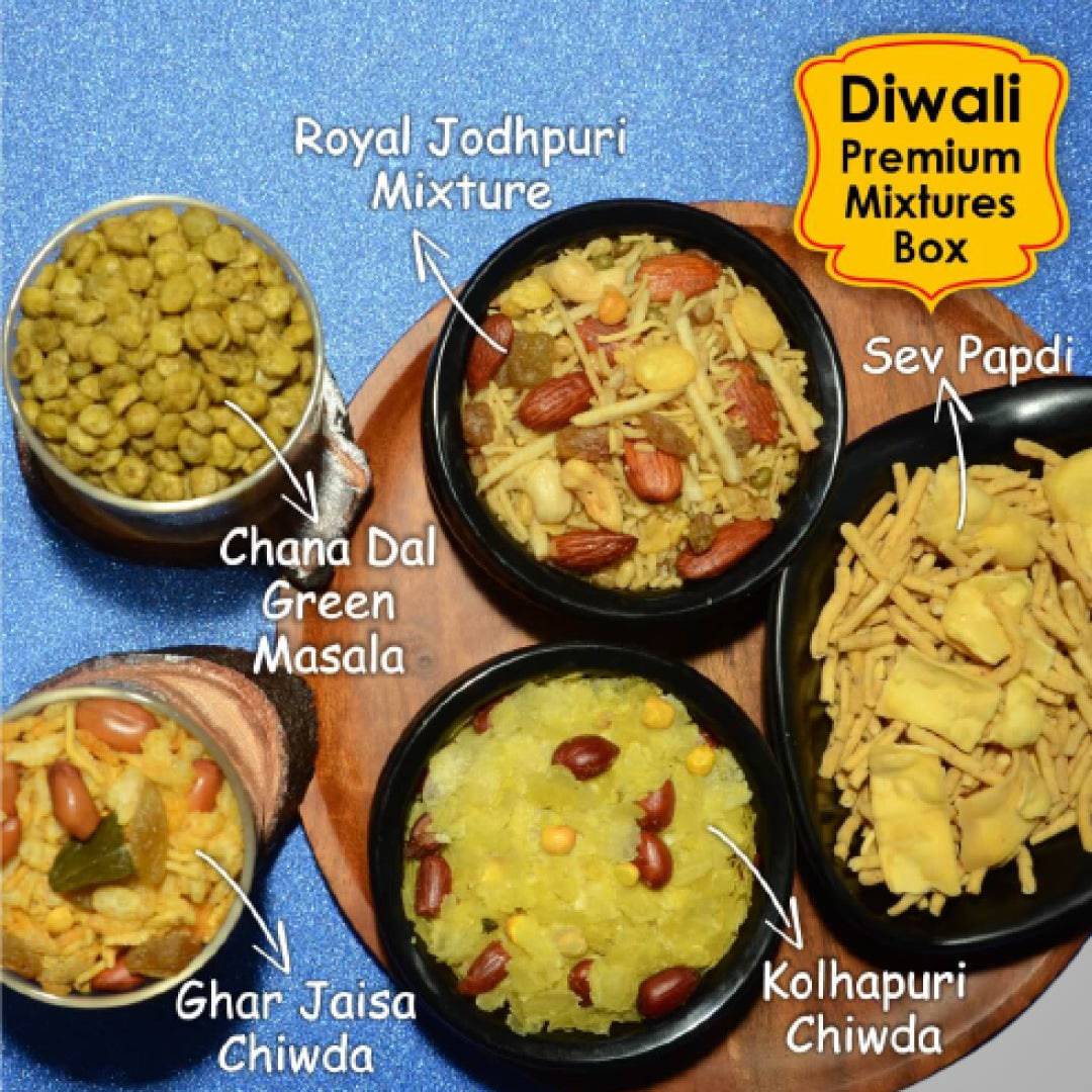 Prakash Namkeen Premium Mixtures Box x 5 - 1250 gms