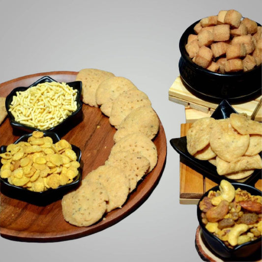 Prakash Namkeen Tea Time Snacks Combo (6 in 1) - 1500 gms
