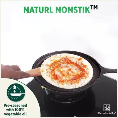 CASTrong Cast Iron Cookware Set: Free ₹110 Spatula +Tawa+Kadai+Frypan,Kitchen set for Home, Pre-seasoned,100% Pure,Induction