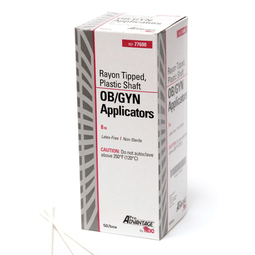 Cotton Tipped Applicator Swabsticks, 8" Non-Sterile Plastic Shaft, 50/Box
