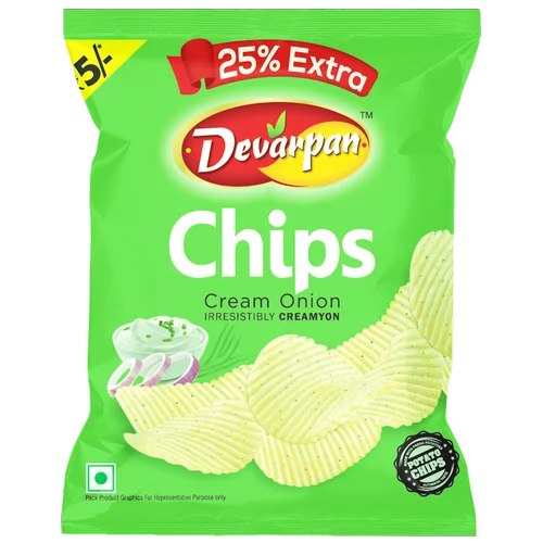 Devarpan Chips Cream & Onion - 13g