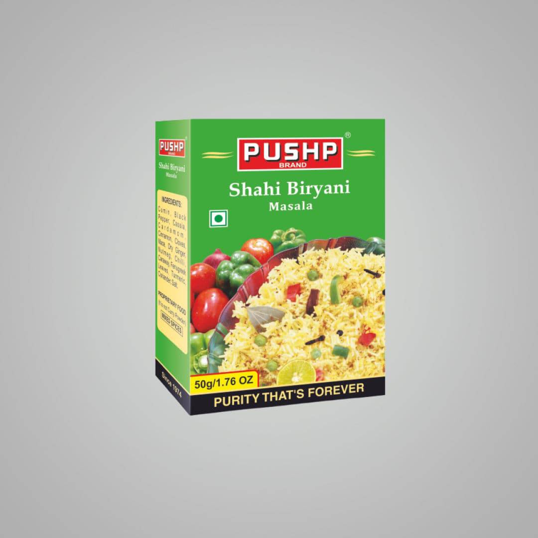 Pushp Brand Veg Biryani Masala Sachete - 200 gms