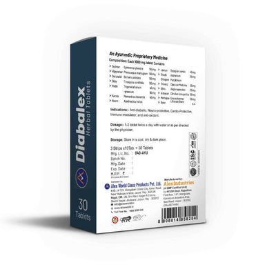 Alex Diabalex Herbal Tablets