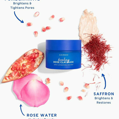 Aavrani Healing Rose Clay Face Mask