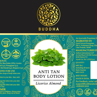 Buddha Natural Anti Tan Body Lotion