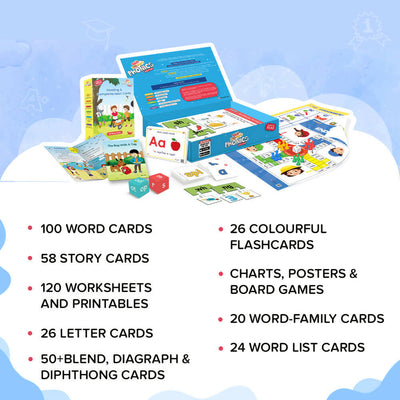 ClassMonitor Phonics Learning Kit with Free Mobile App with Home-Learning Educational kit for Kids of Age 3 Years