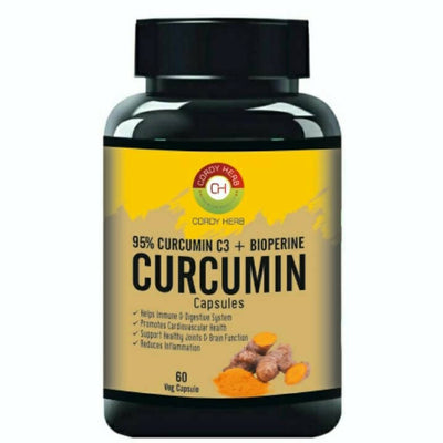 Cordy Herb Curcumin With Bioperine Extract Capsules