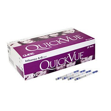 Quidel Quickvue Flu A+B Testing Kit 25/Box