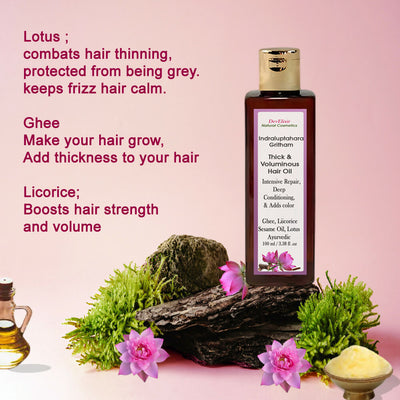 DevElixir Ayurvedic Hair Oil For Thick, Voluminous Hair